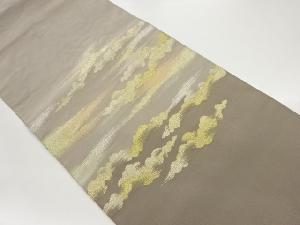 綴れ雲に霞模様織出し名古屋帯